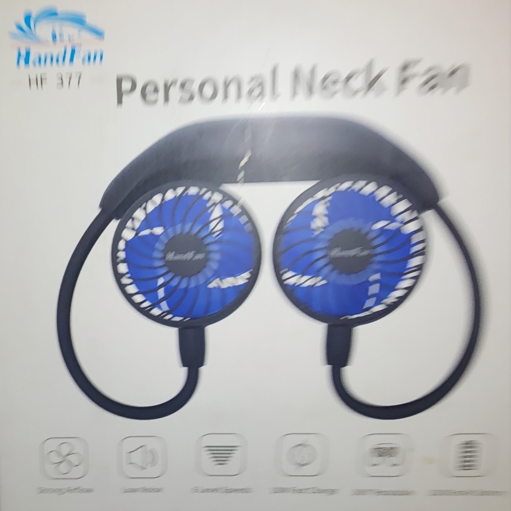 Blue Personal Neck Fan